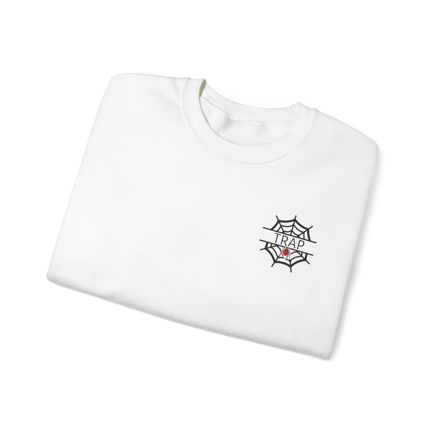 "Net Trap Regular Fit White Sweatshirt"