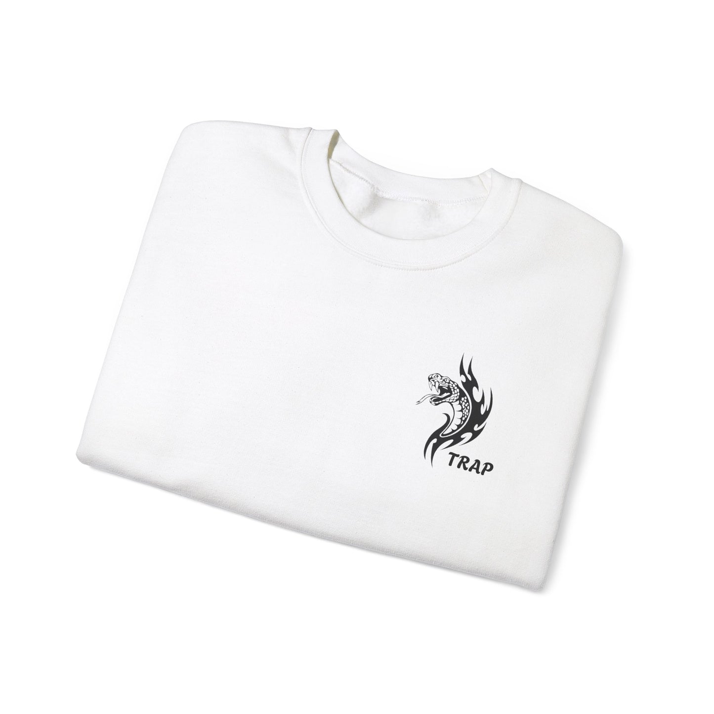 "Dragon Trap White Regular Fit Men Sweatshirt"