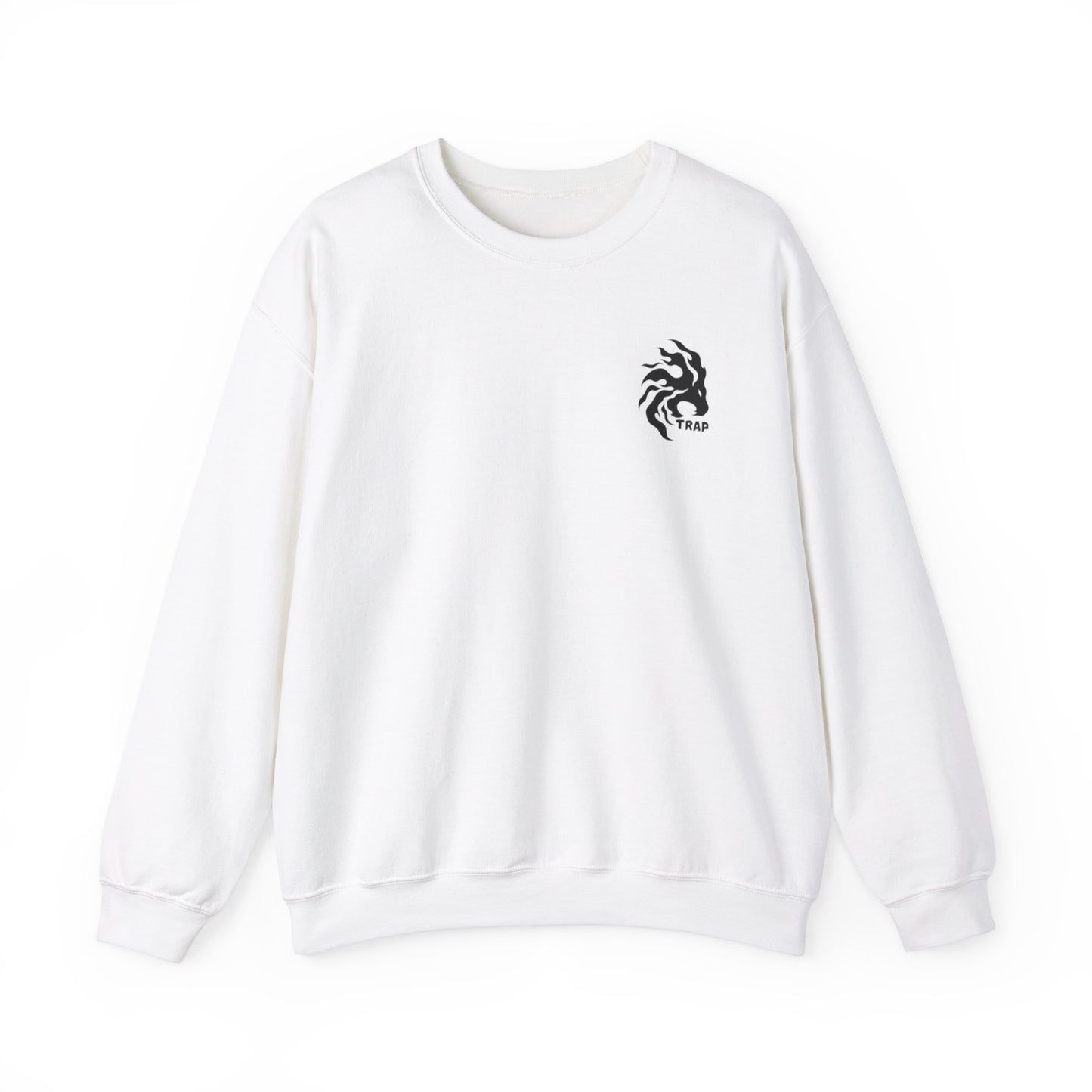 "Lion Trap White Regular Fit Men Sweatshirt"