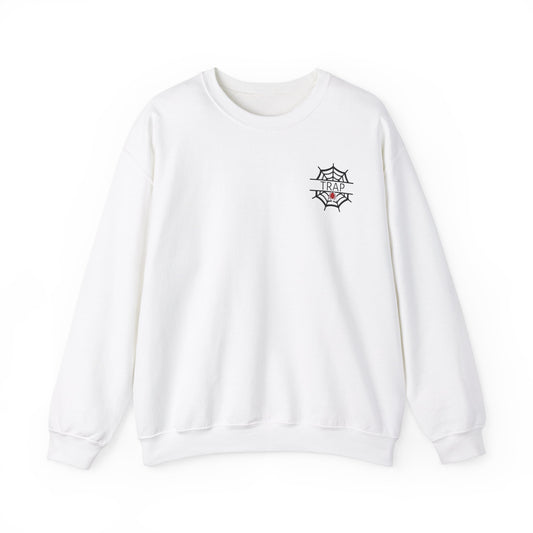 "Net Trap Regular Fit White Sweatshirt"