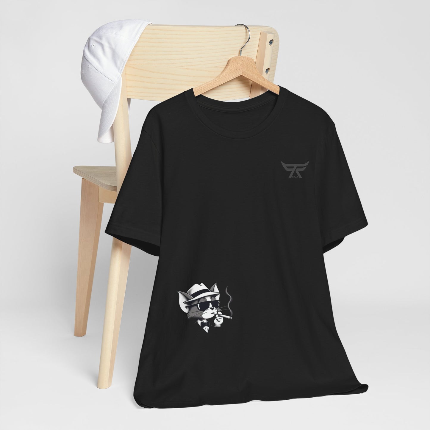 Black Oversized T-Shirt with Tom :