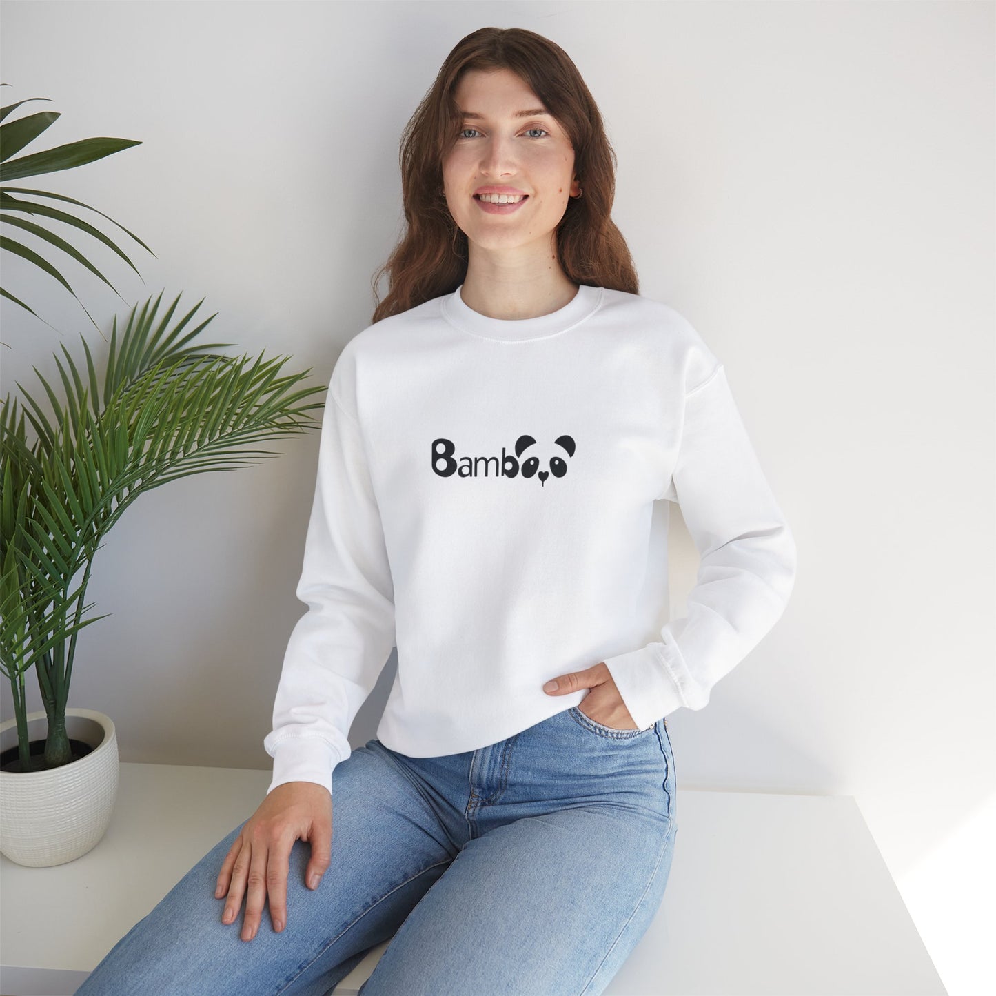 "Panda & Bamboo Cozy Women Regular Fit Sweatshirt"