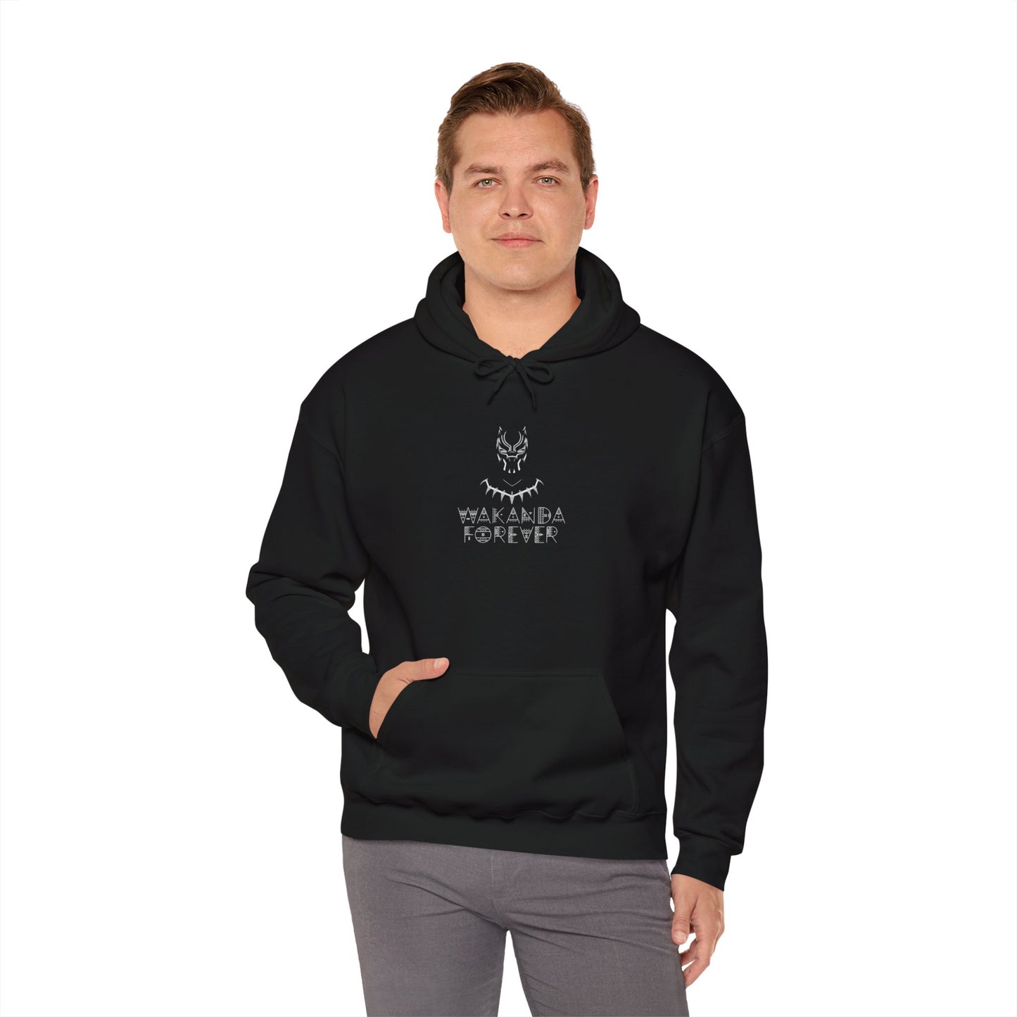 "Forever Wakanda Black Regular Fit Hoodie"